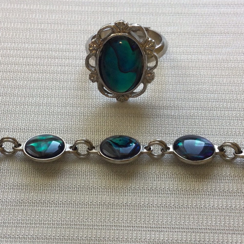 Northern Lights Ring and Bracelet Set